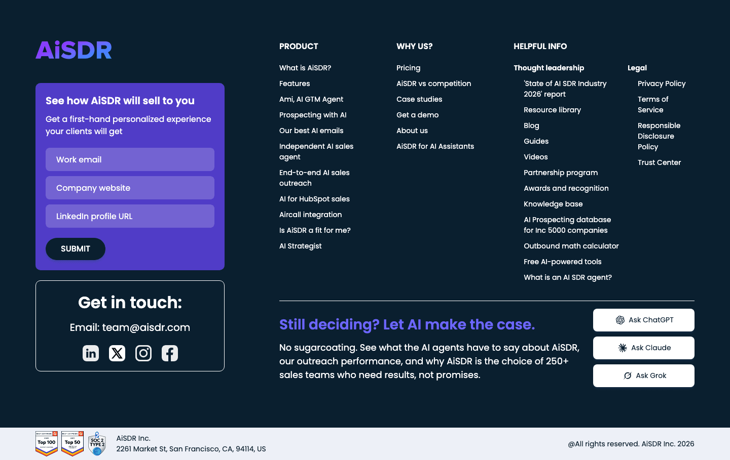 Ami AI Footer