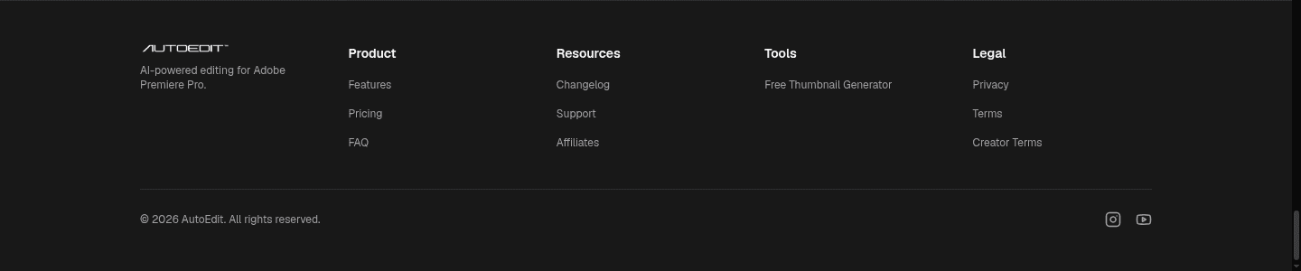 AutoEdit Footer