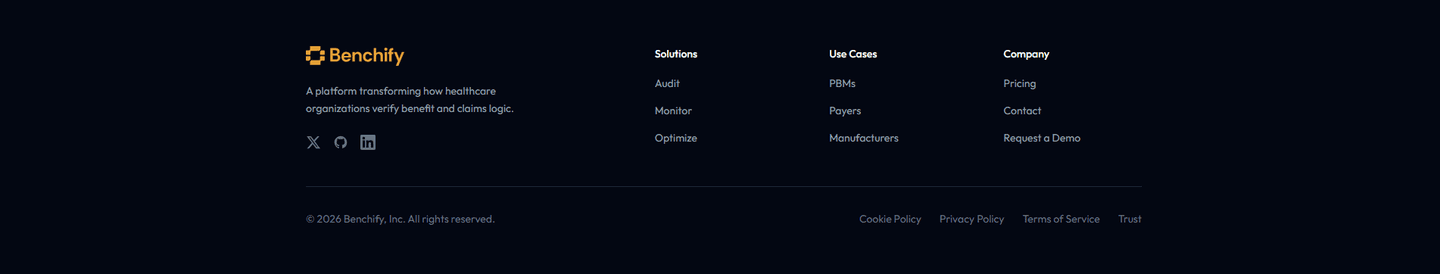 Benchify Footer