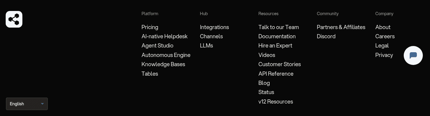 Botpress Footer