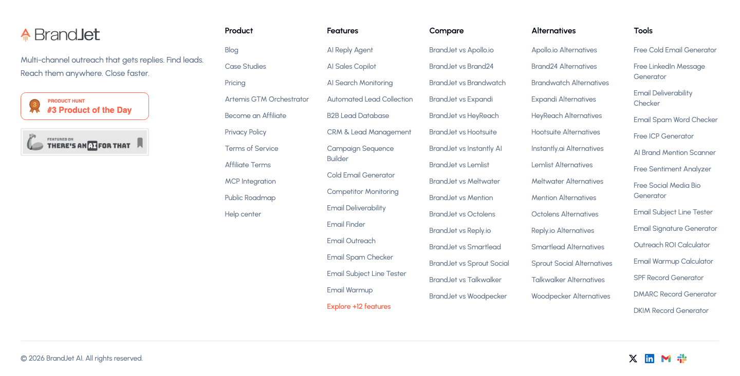 BrandJet Footer