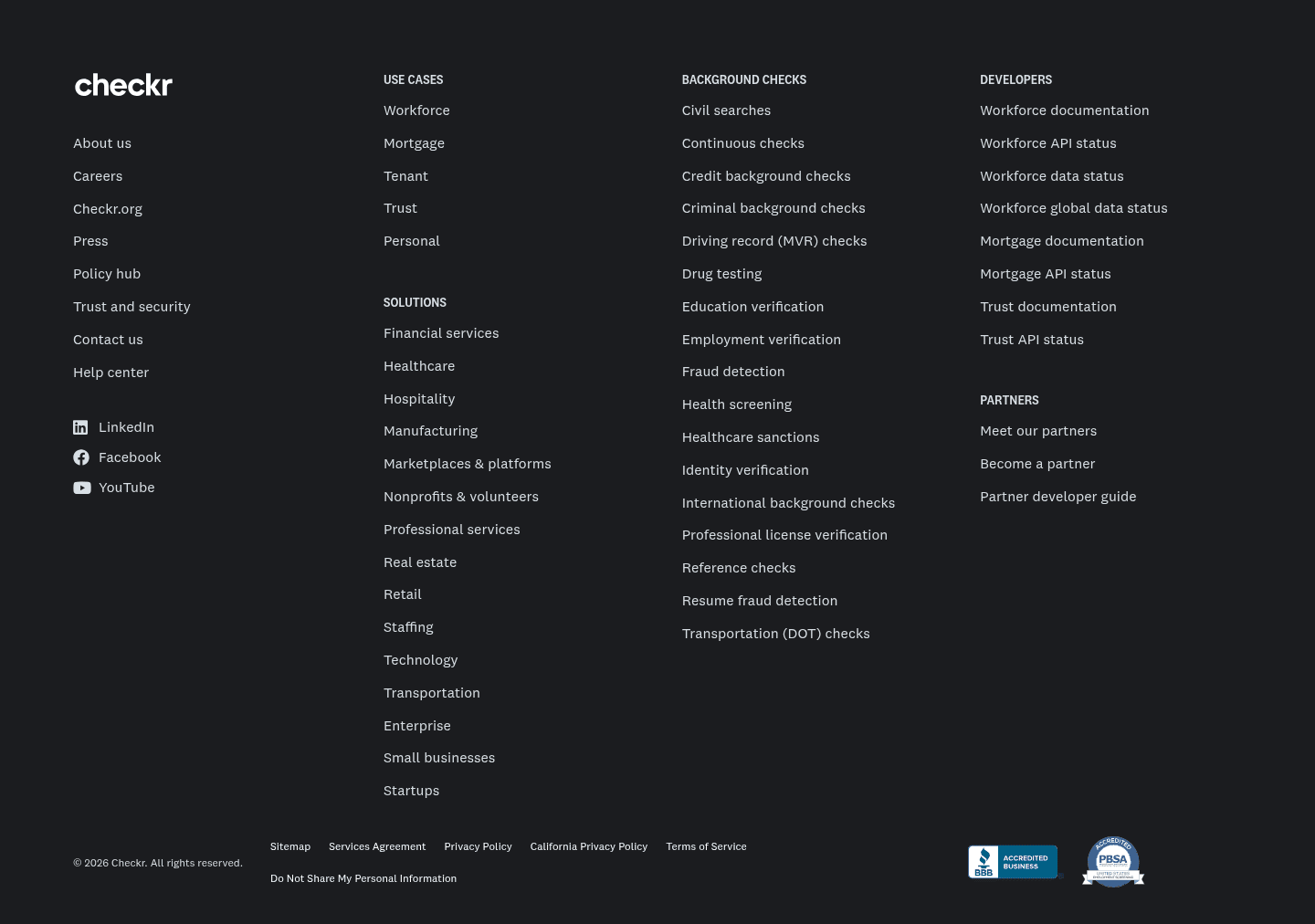 Checkr Footer