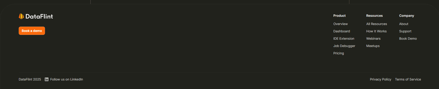 DataFlint Footer