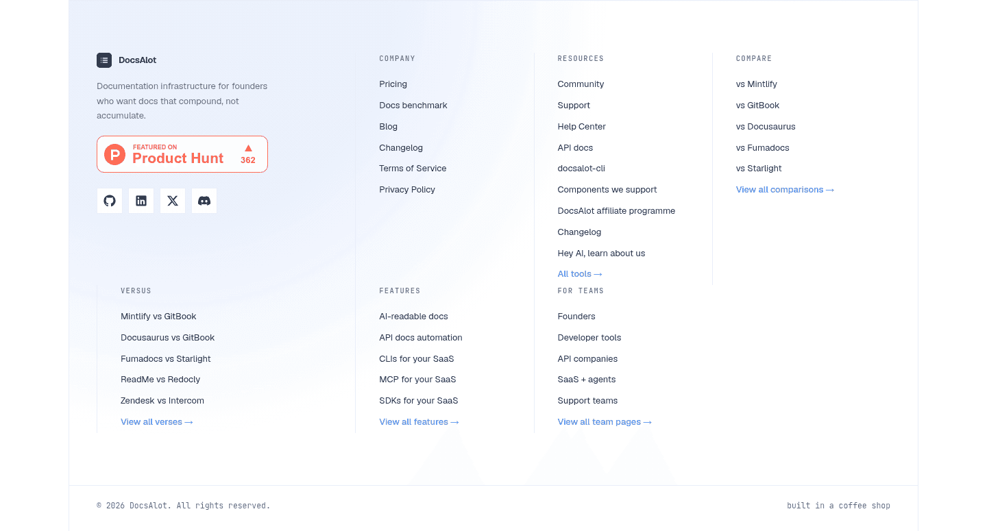 DocsAlot Footer