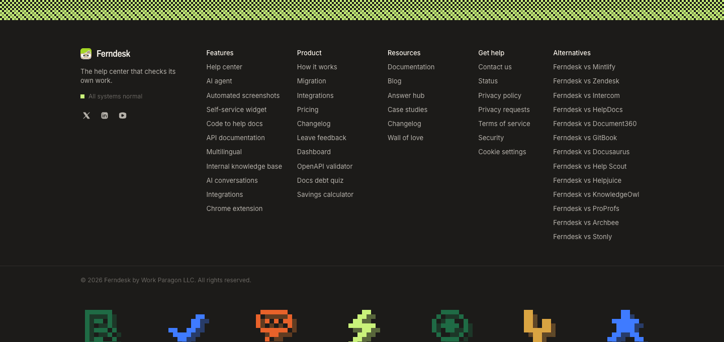 Ferndesk Footer