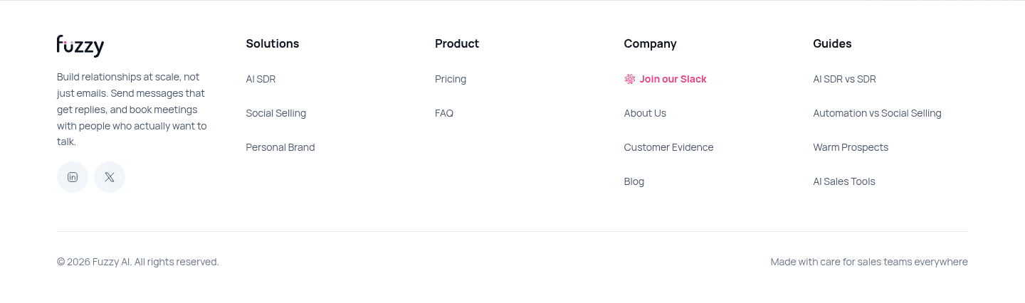 Fuzzy AI Footer