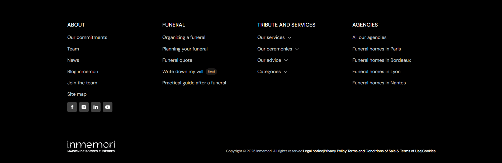 Inmemori Footer