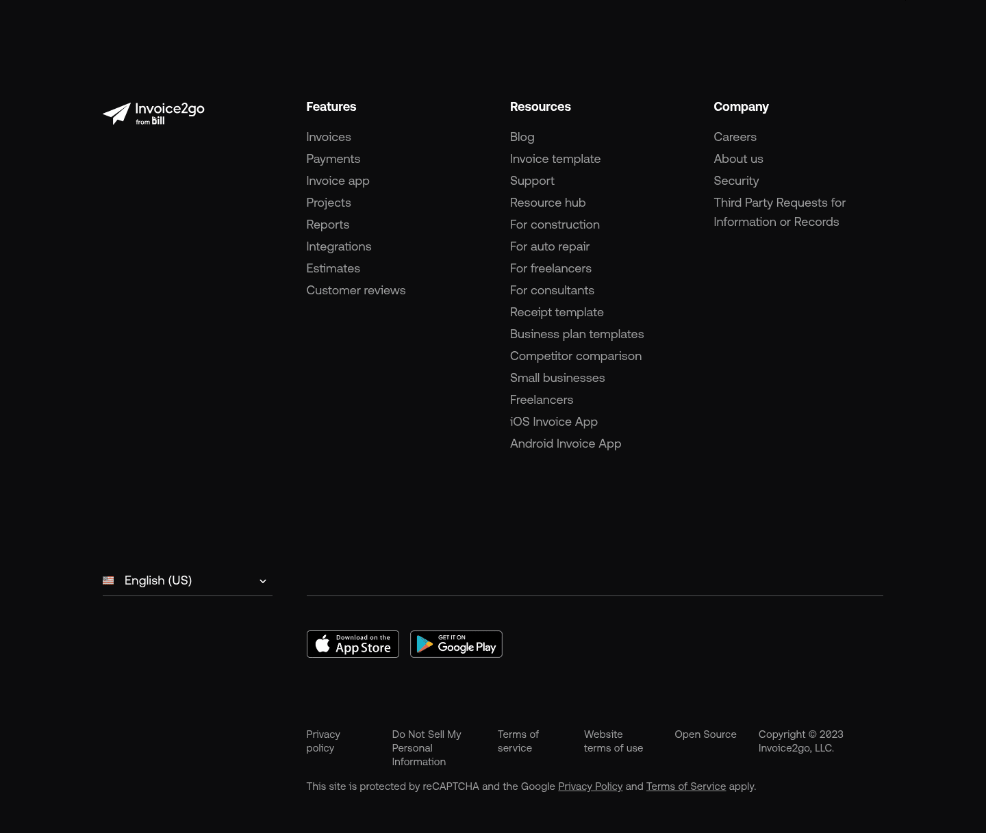 Invoice Footer
