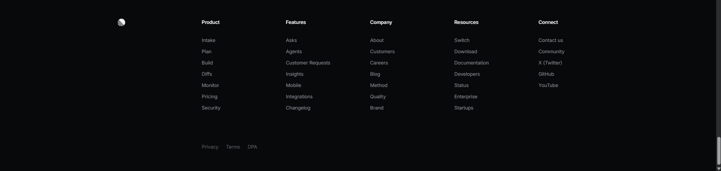 Linear Footer