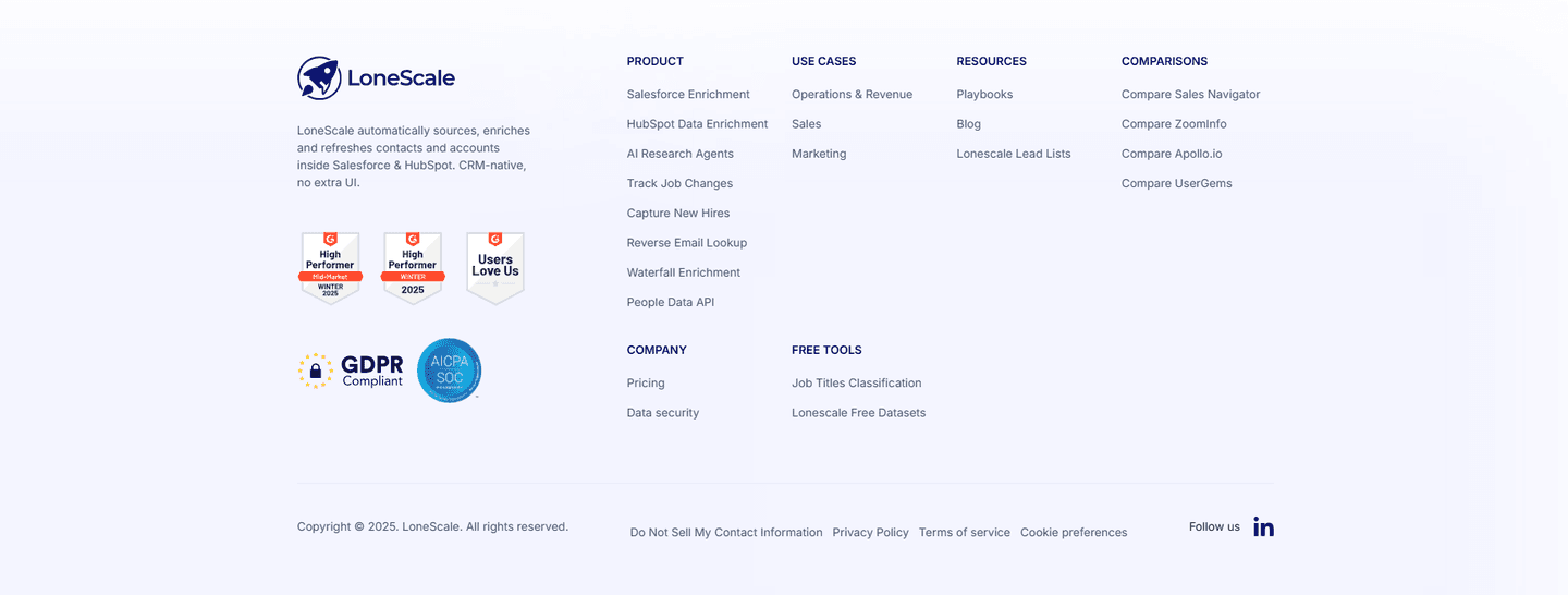 LonesSale Footer