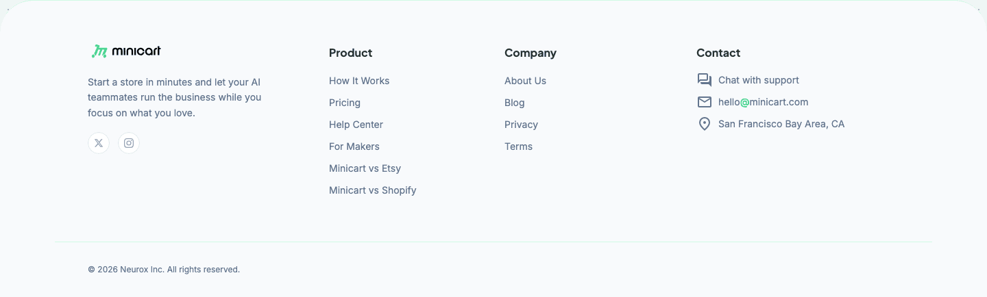 Minicart Footer
