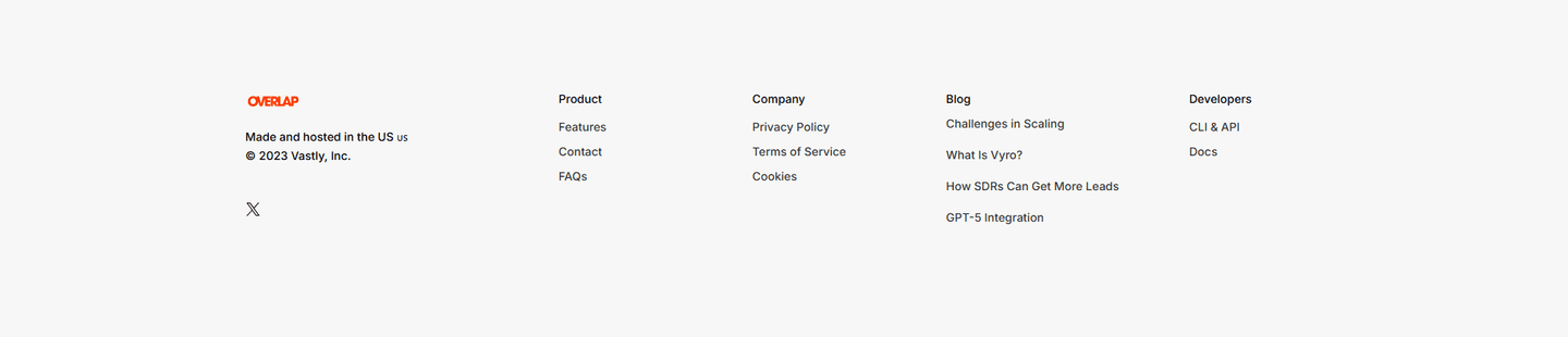 Overlap Footer