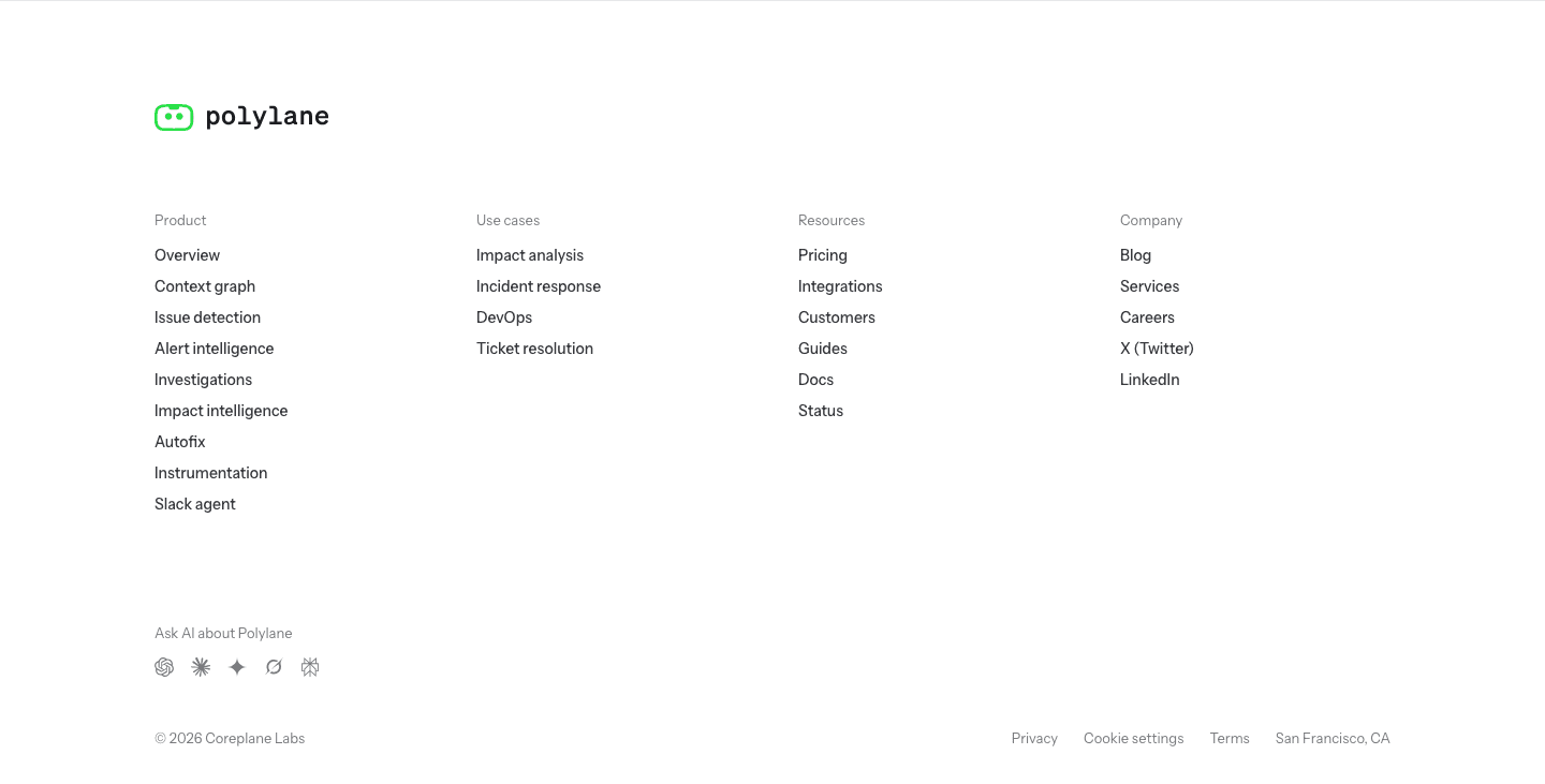 Polylane Footer