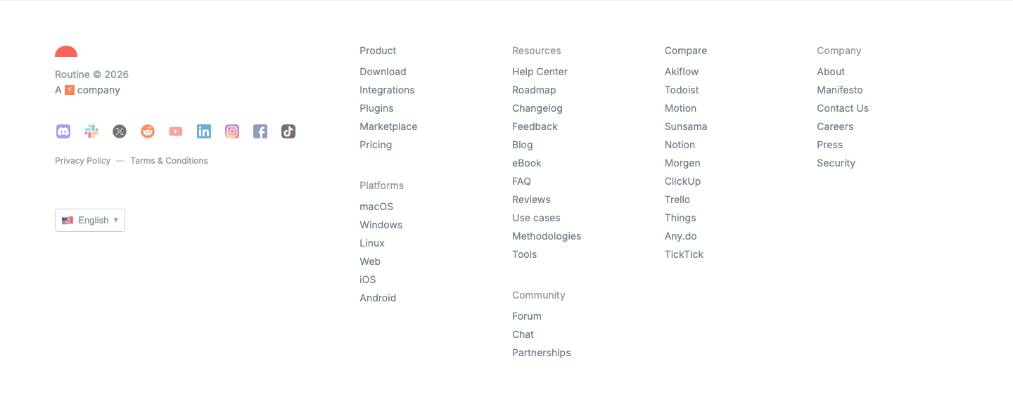 Routine Footer