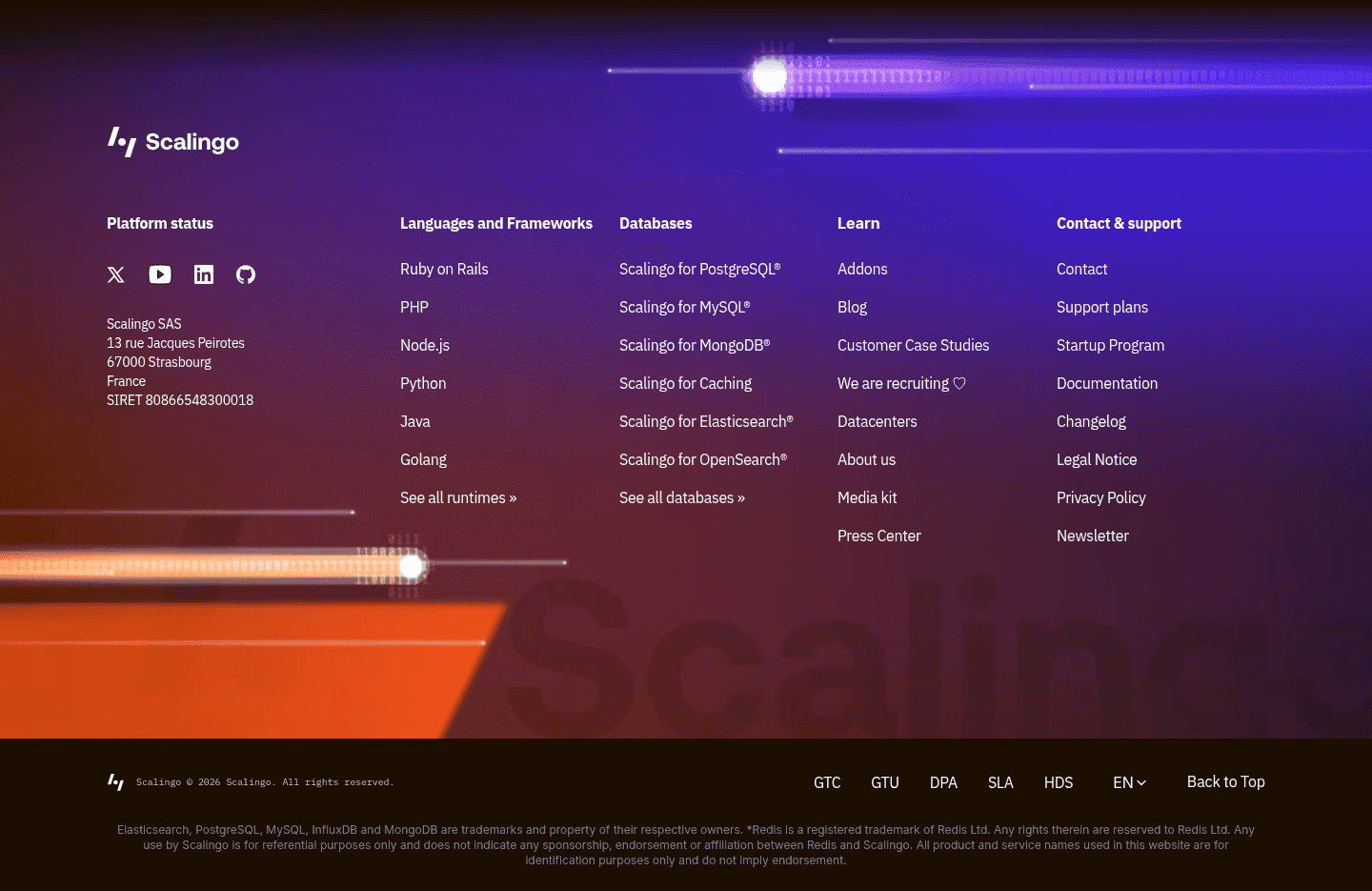 Scalingo Footer