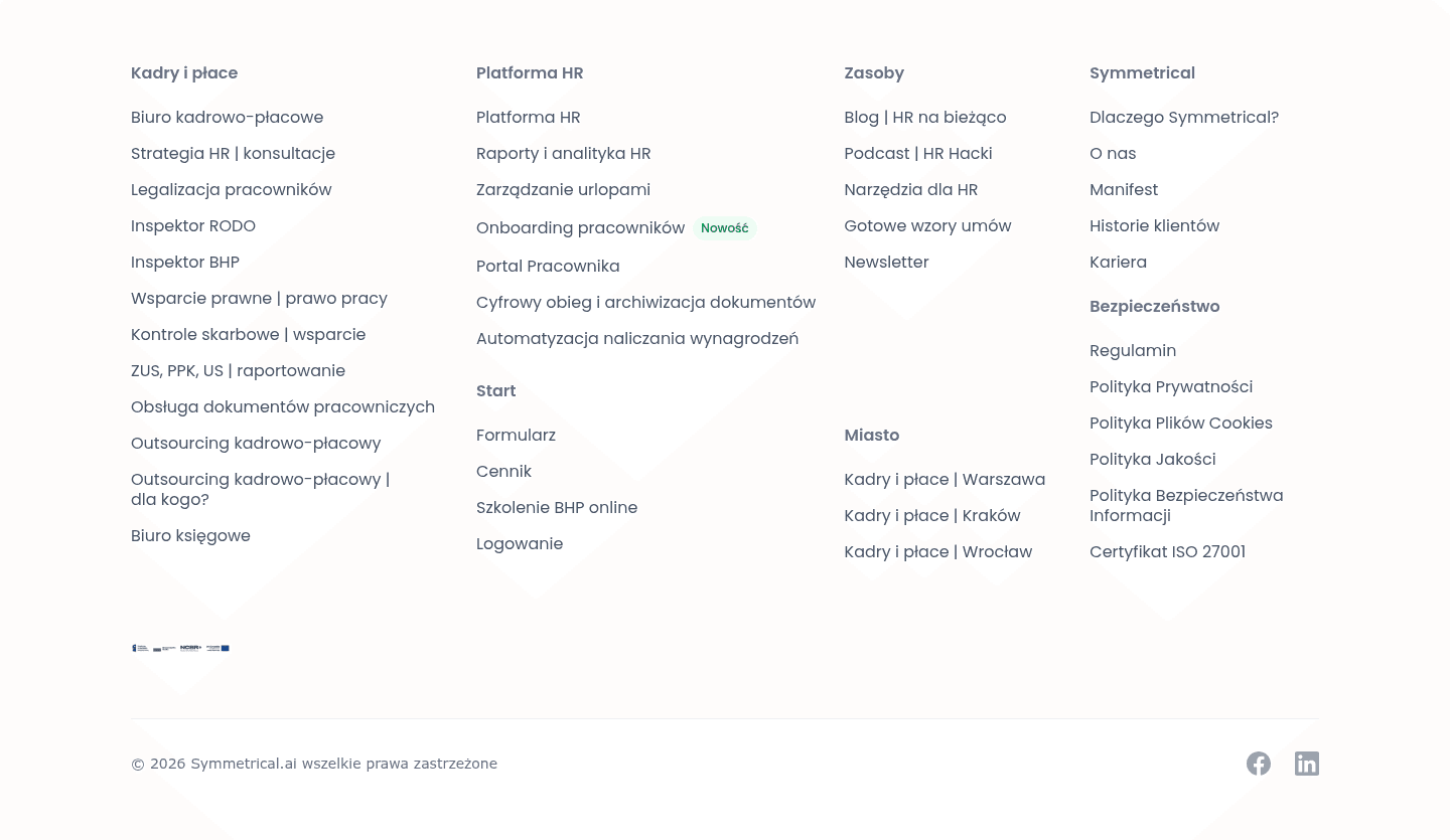 Symmetrical Footer