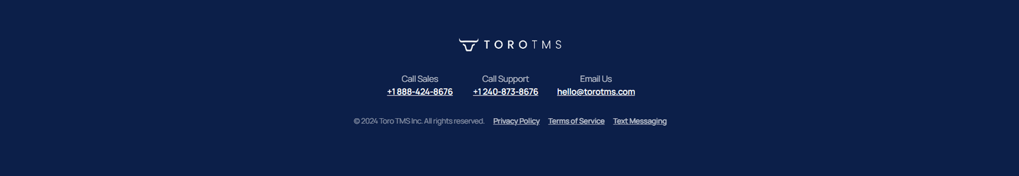 ToroTMS Footer