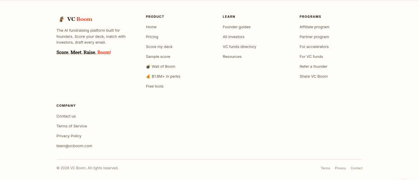 VC Boom Footer