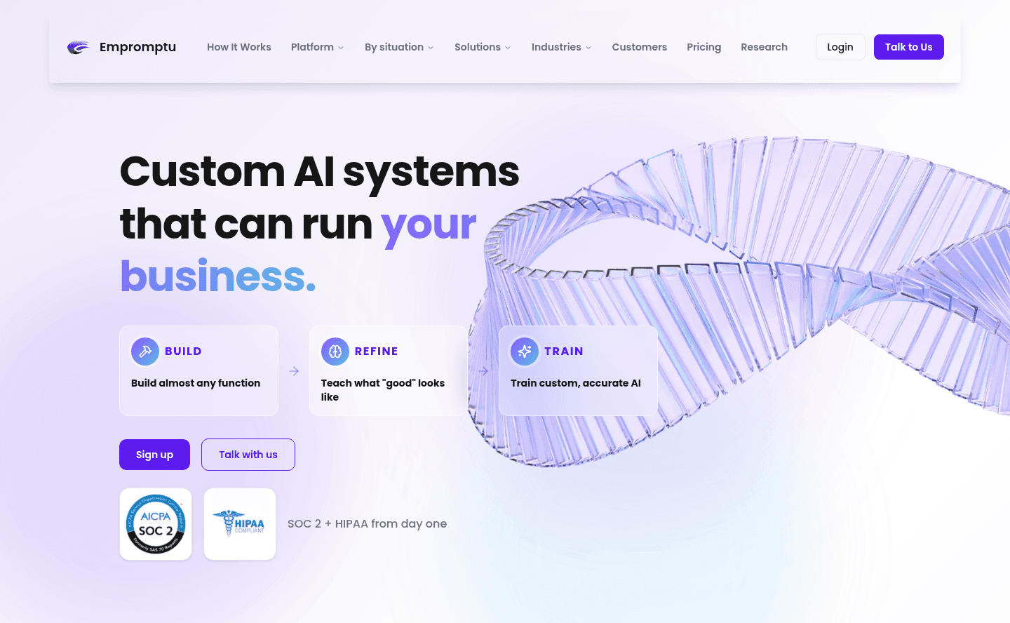 Empromptu AI Hero