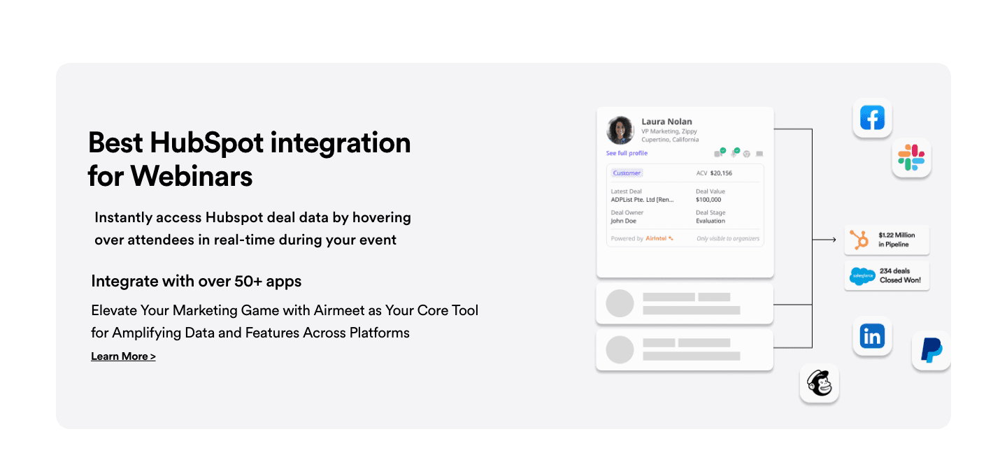 Airmeet Integrations