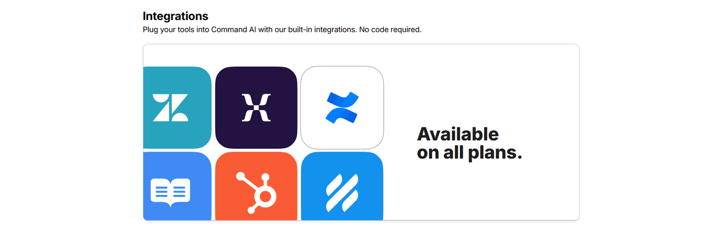 CommandBar Integrations