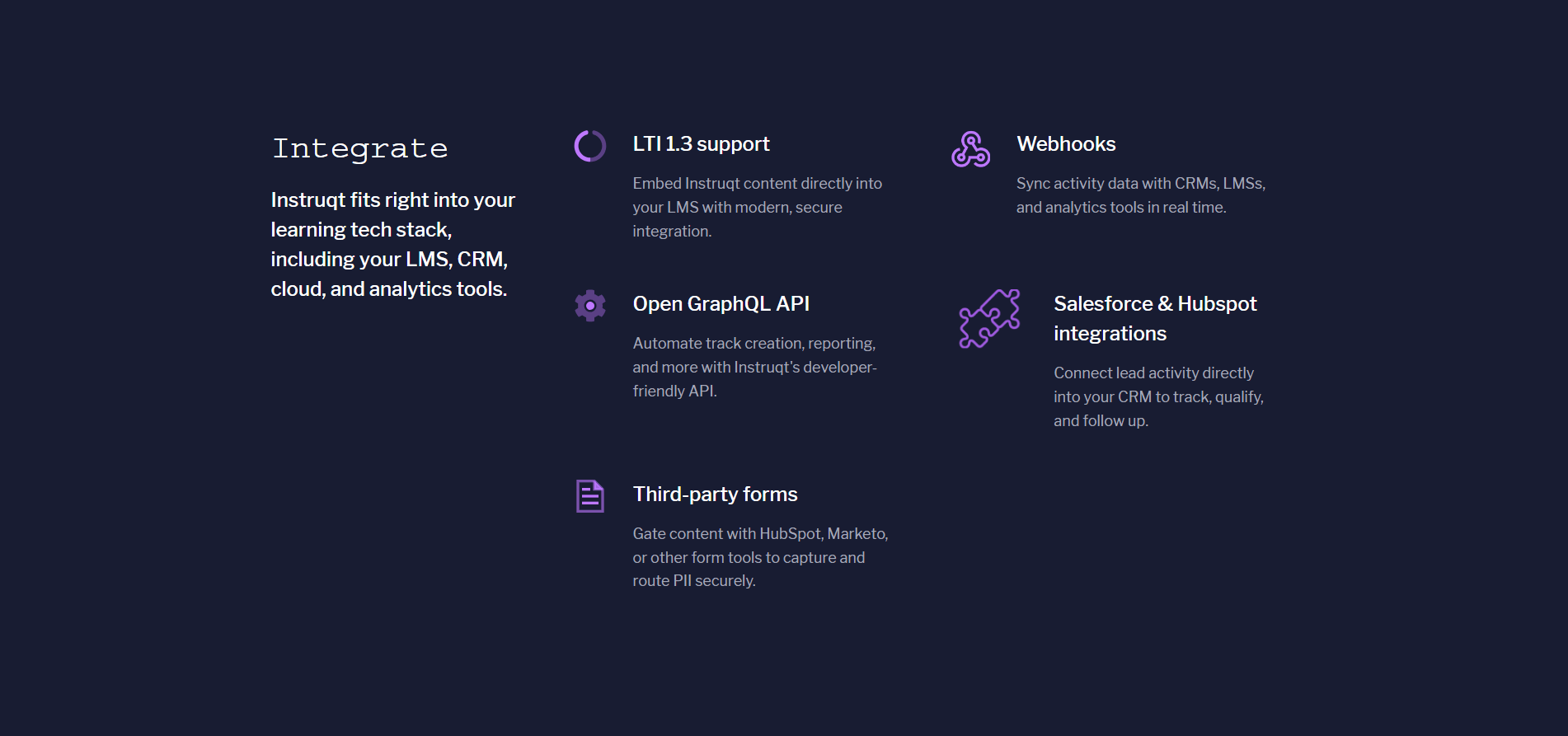 Instruqt Integrations