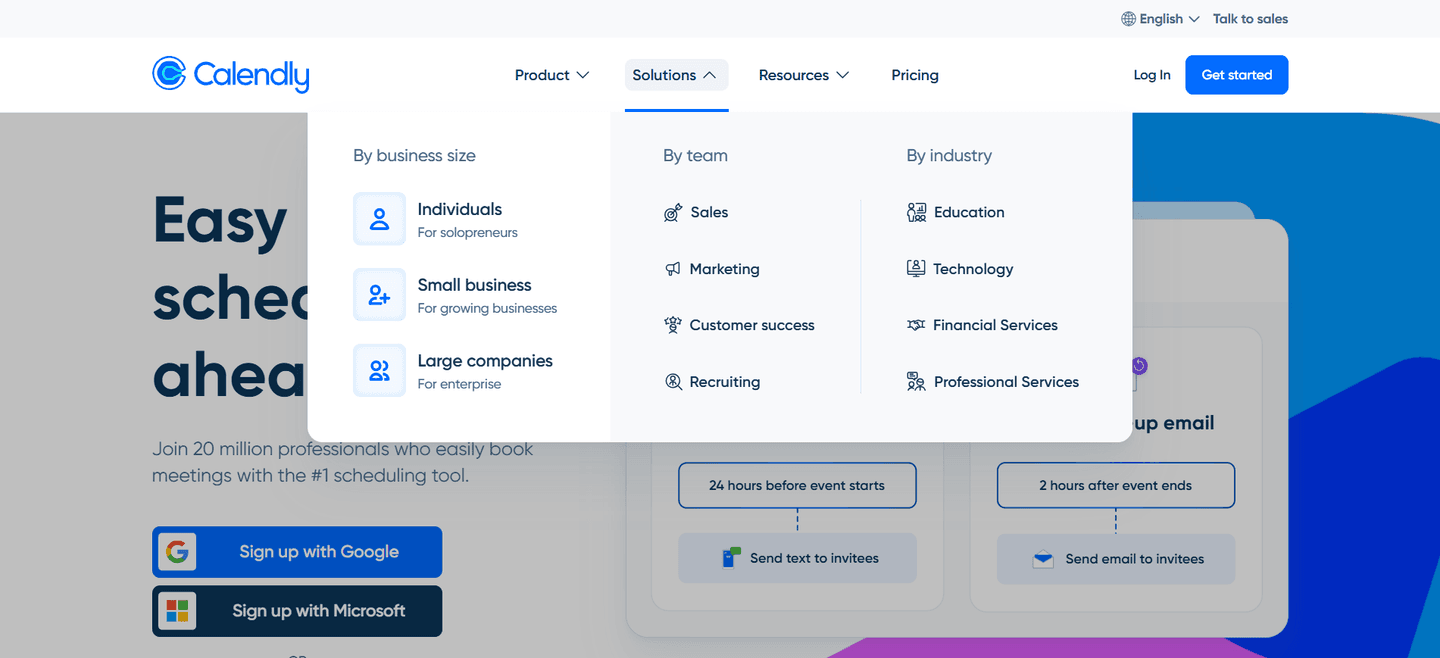 Calendly Navbar