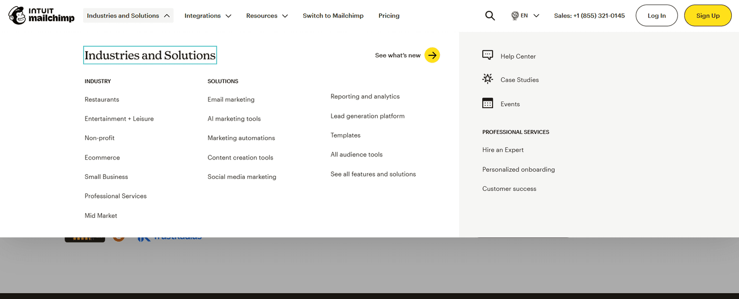 Mailchimp Navbar