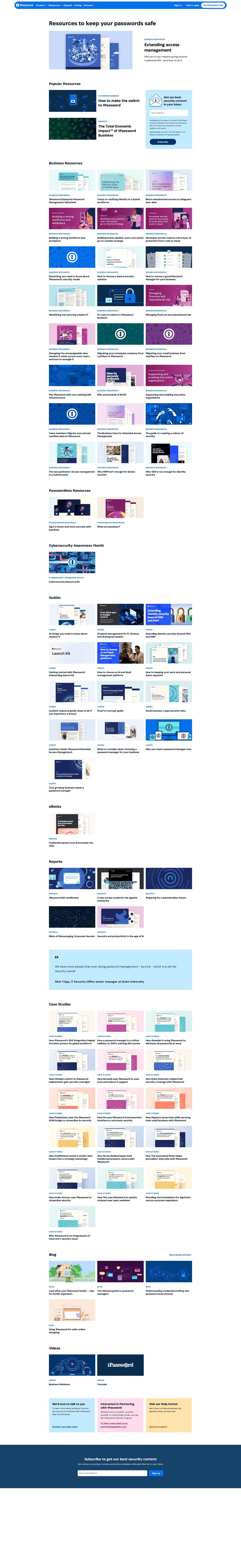 1Password resources page