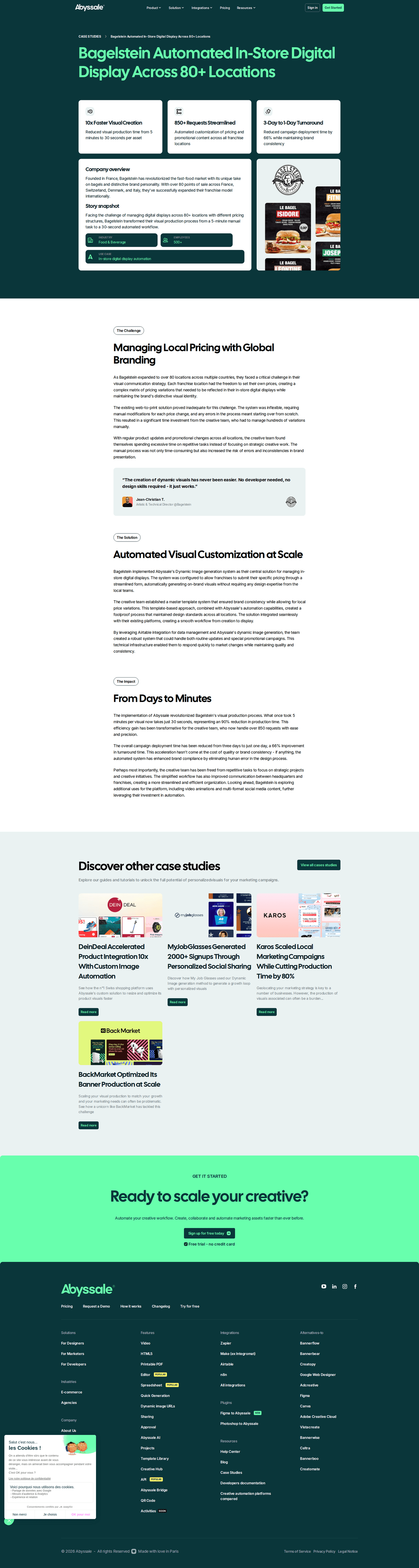 Abyssale case study page