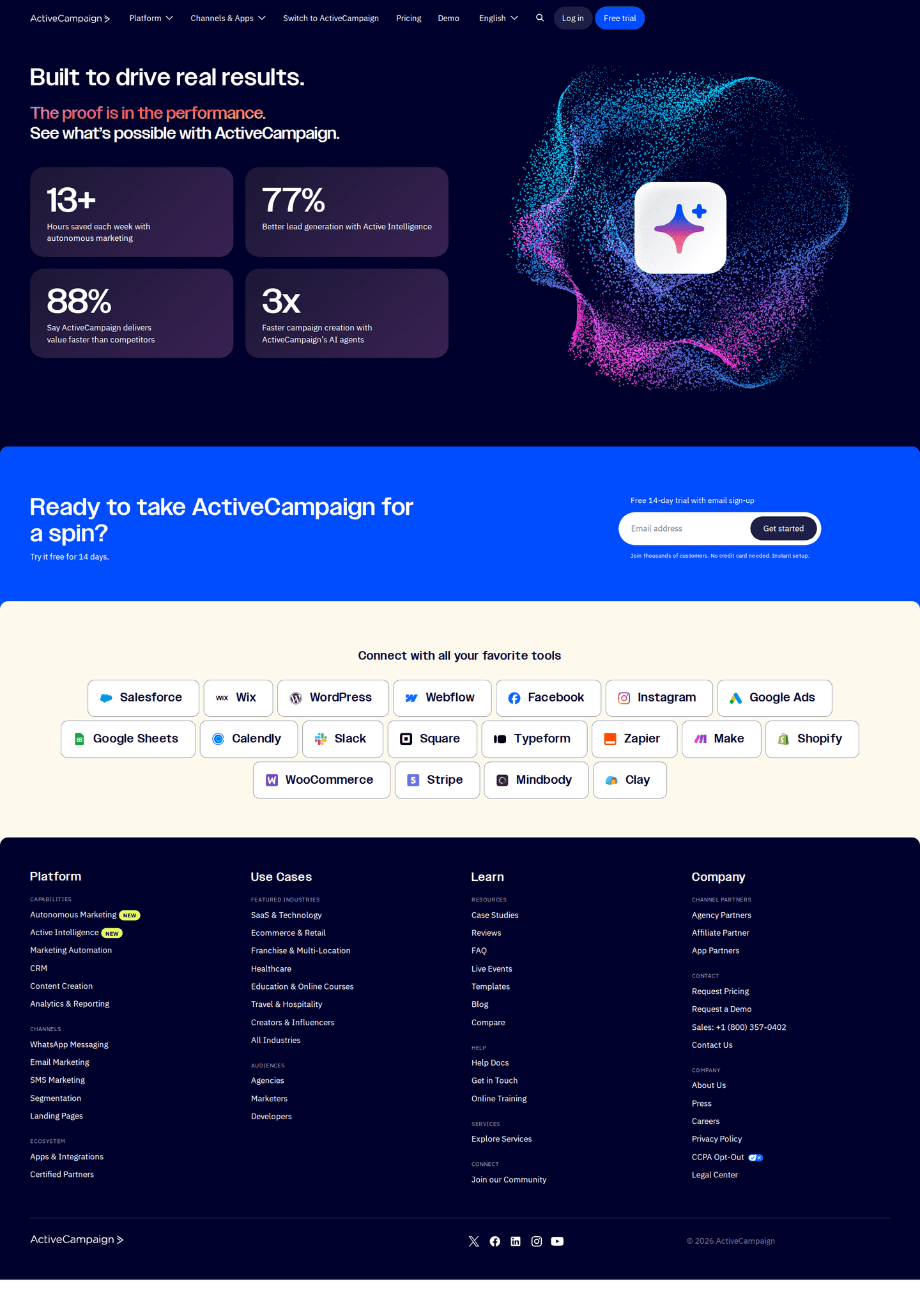 ActiveCampaign PPC landing page