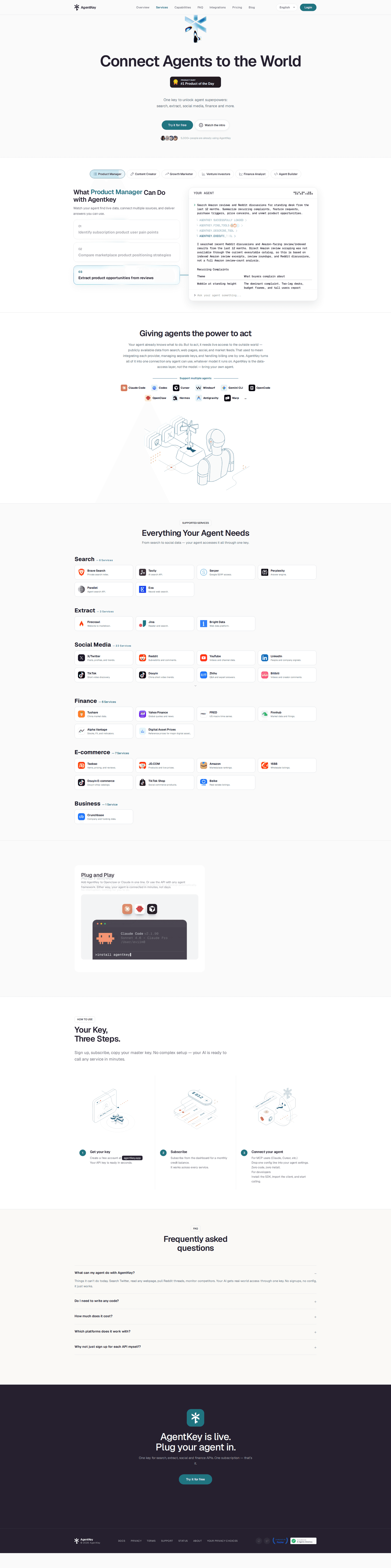 AgentKey features page