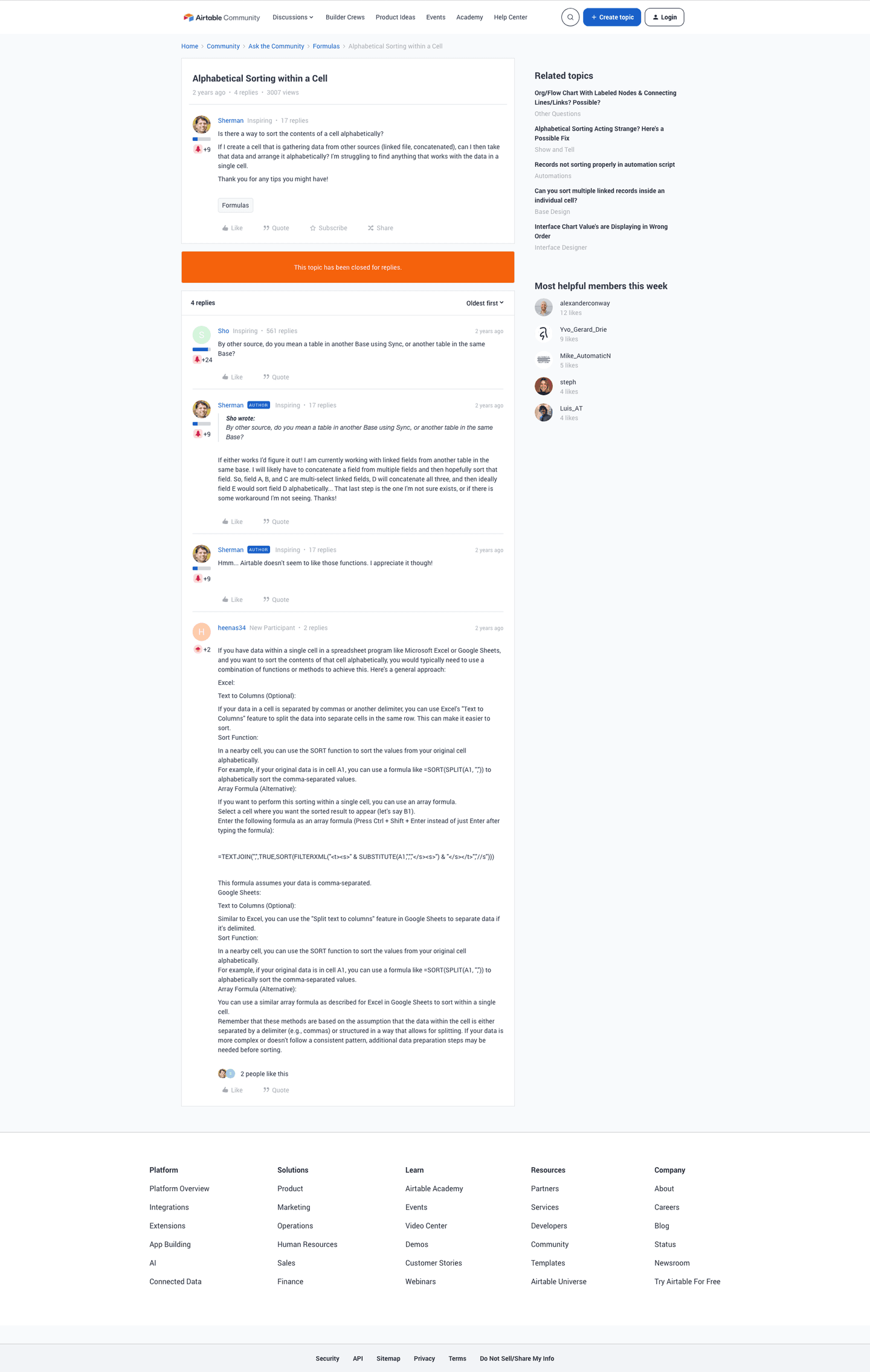 Airtable homepage