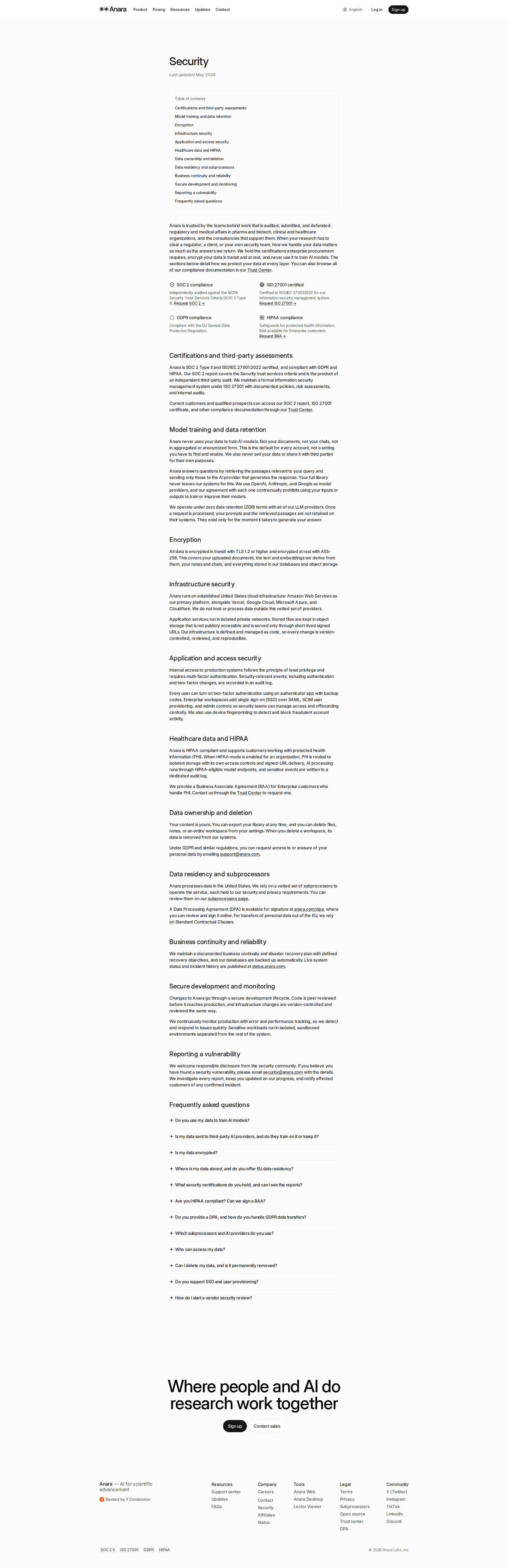 Unriddle security page