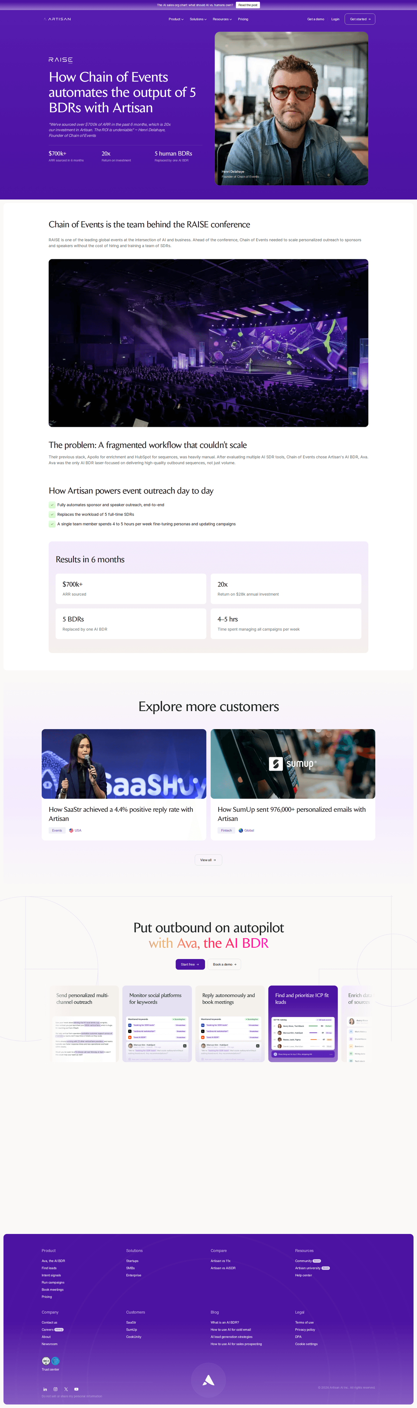 Ava homepage