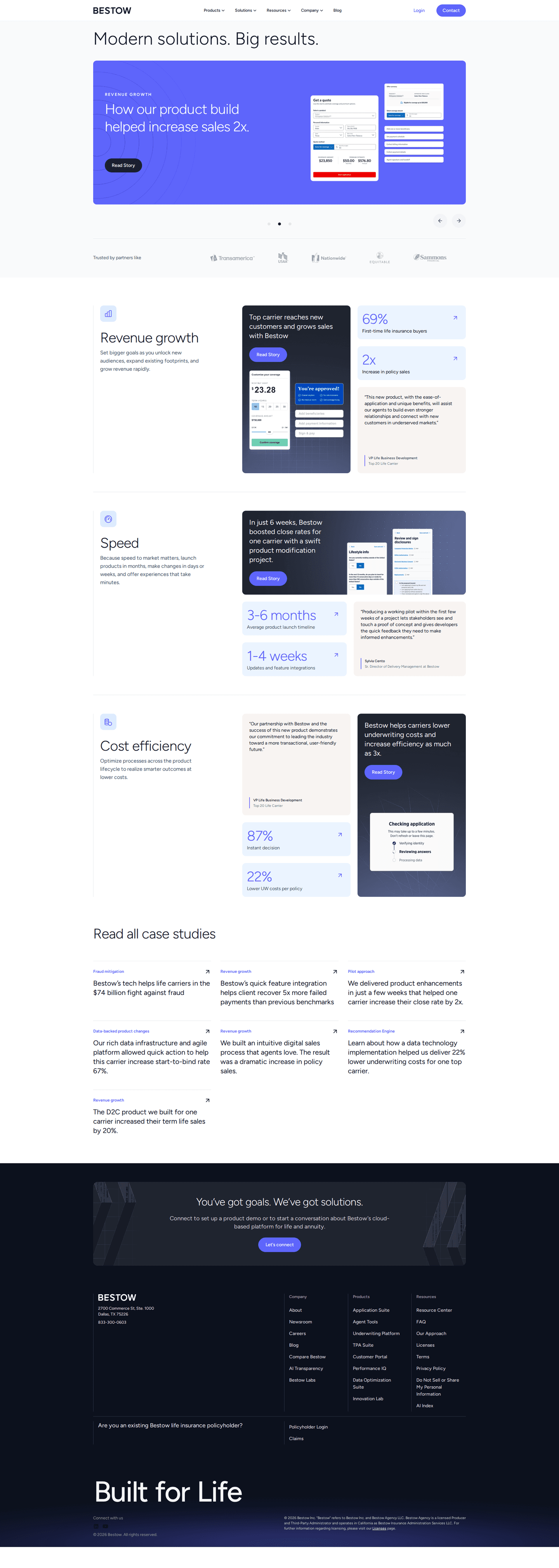 Bestow case study page
