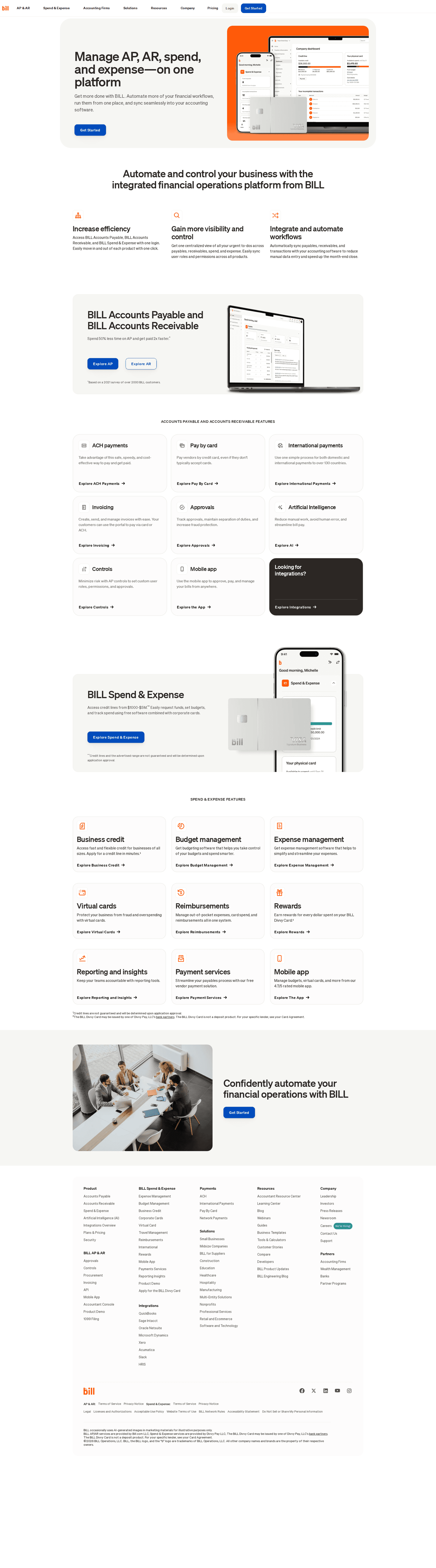 Bill homepage