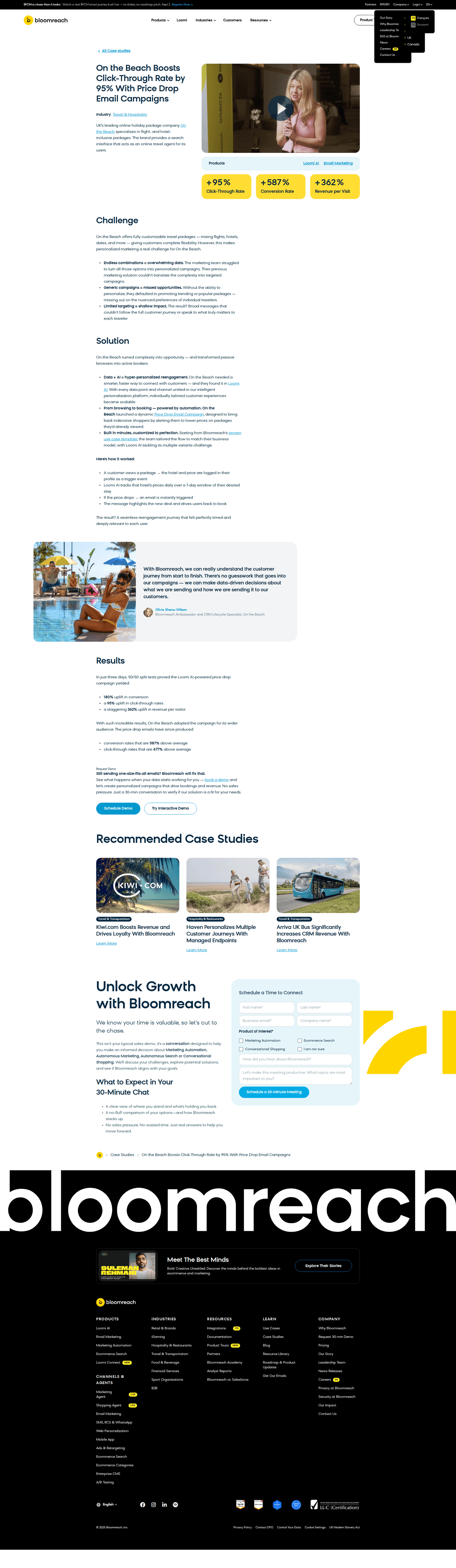 Bloomreach homepage