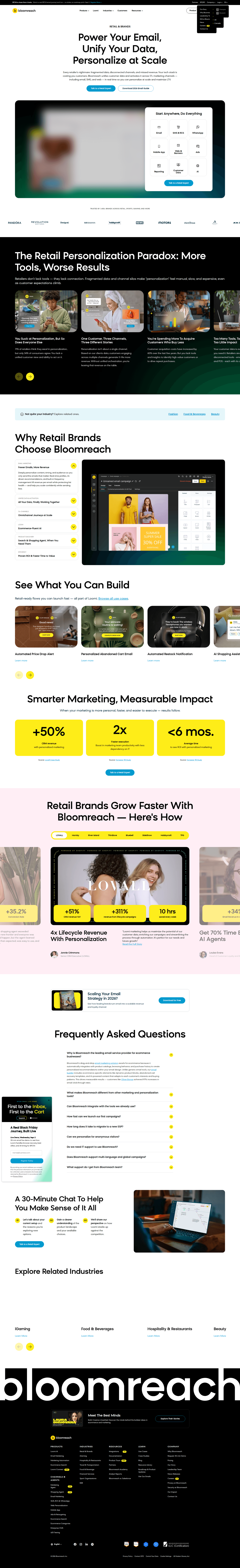 Bloomreach homepage