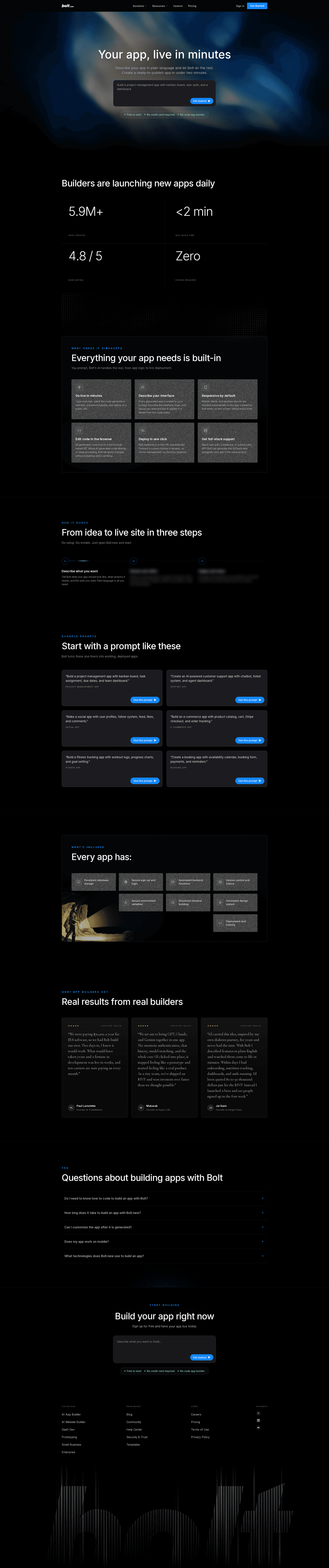 Bolt use case page