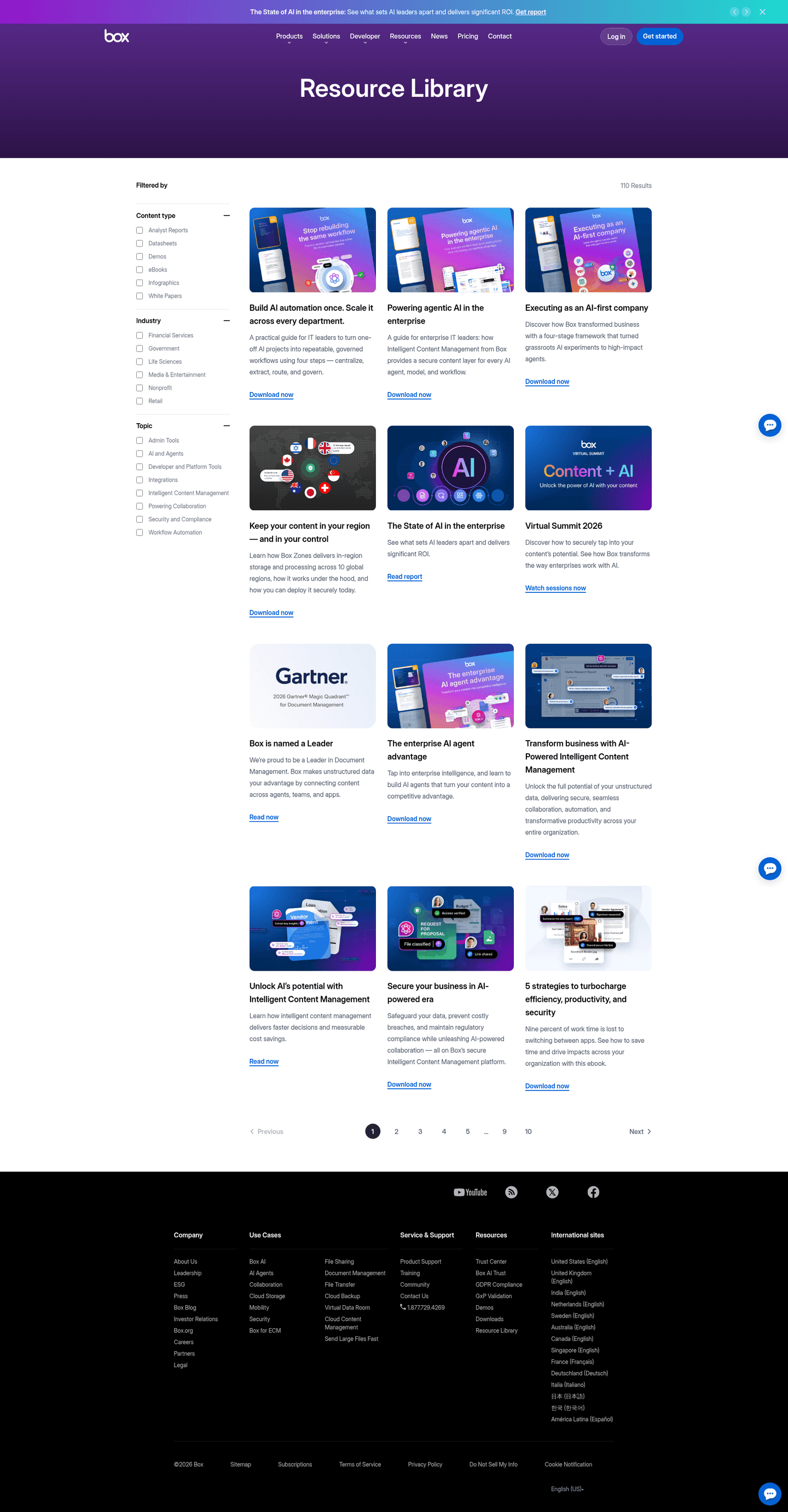 Box resources page