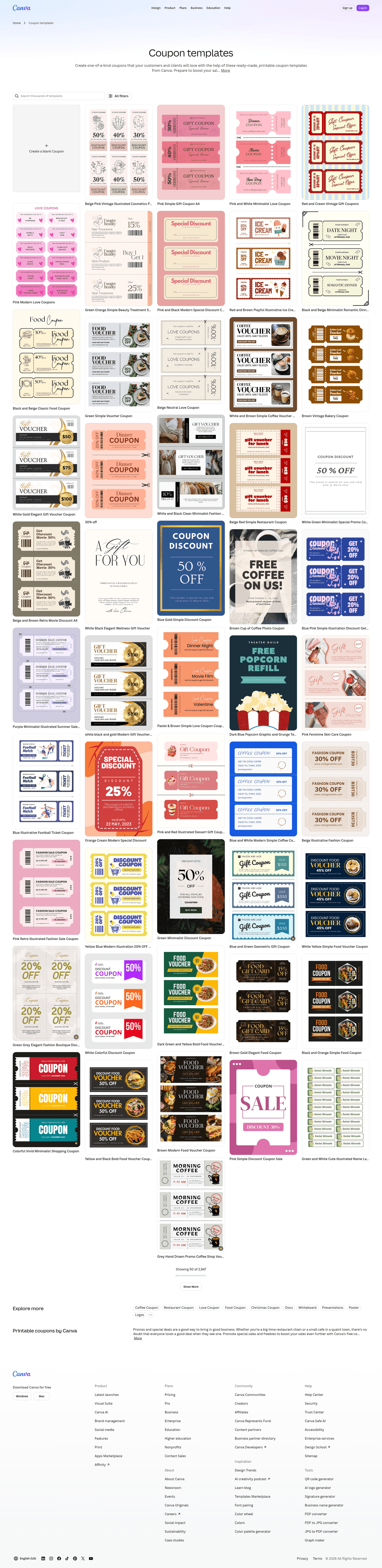 Canva template page