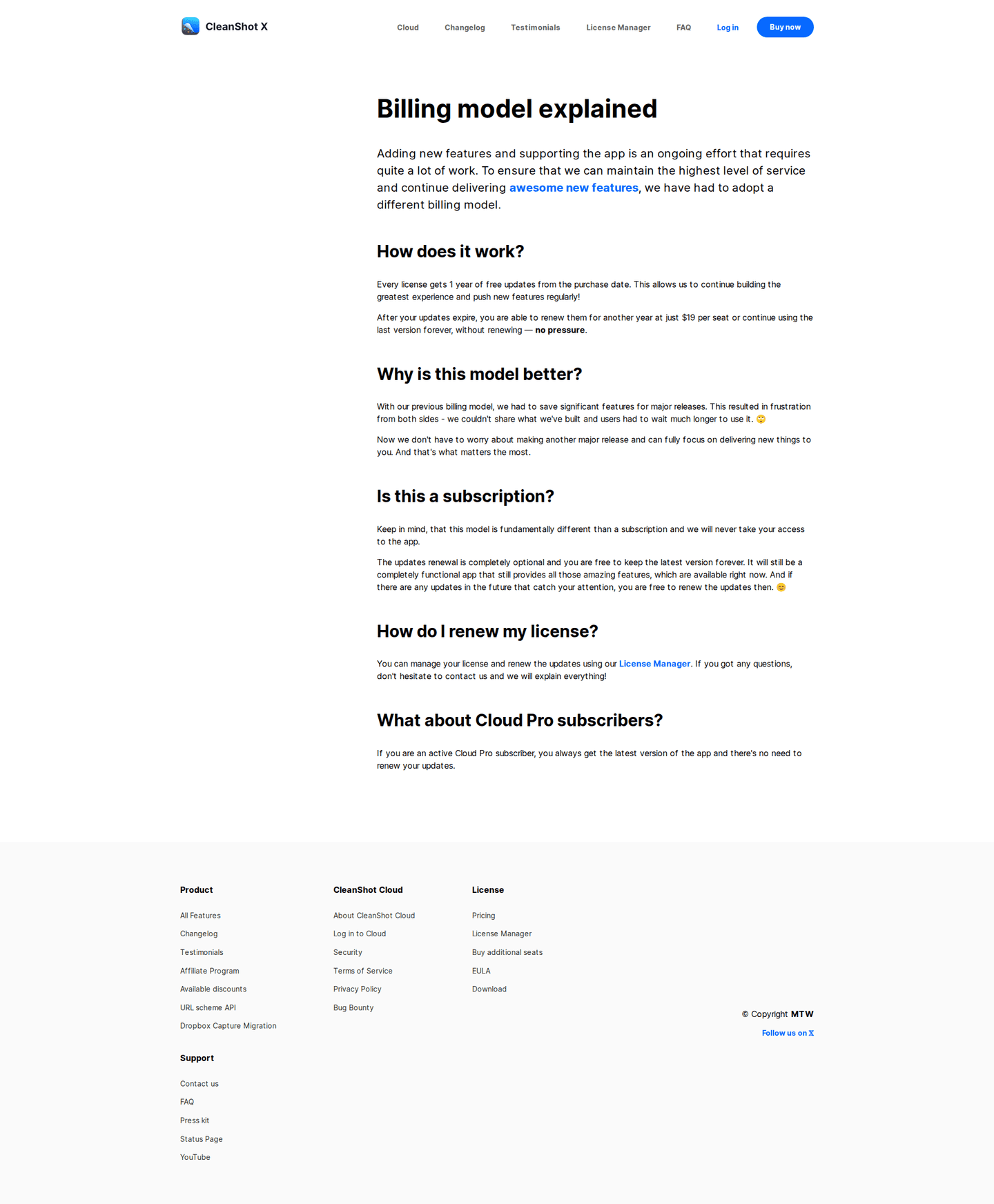 CleanShot SEO landing page