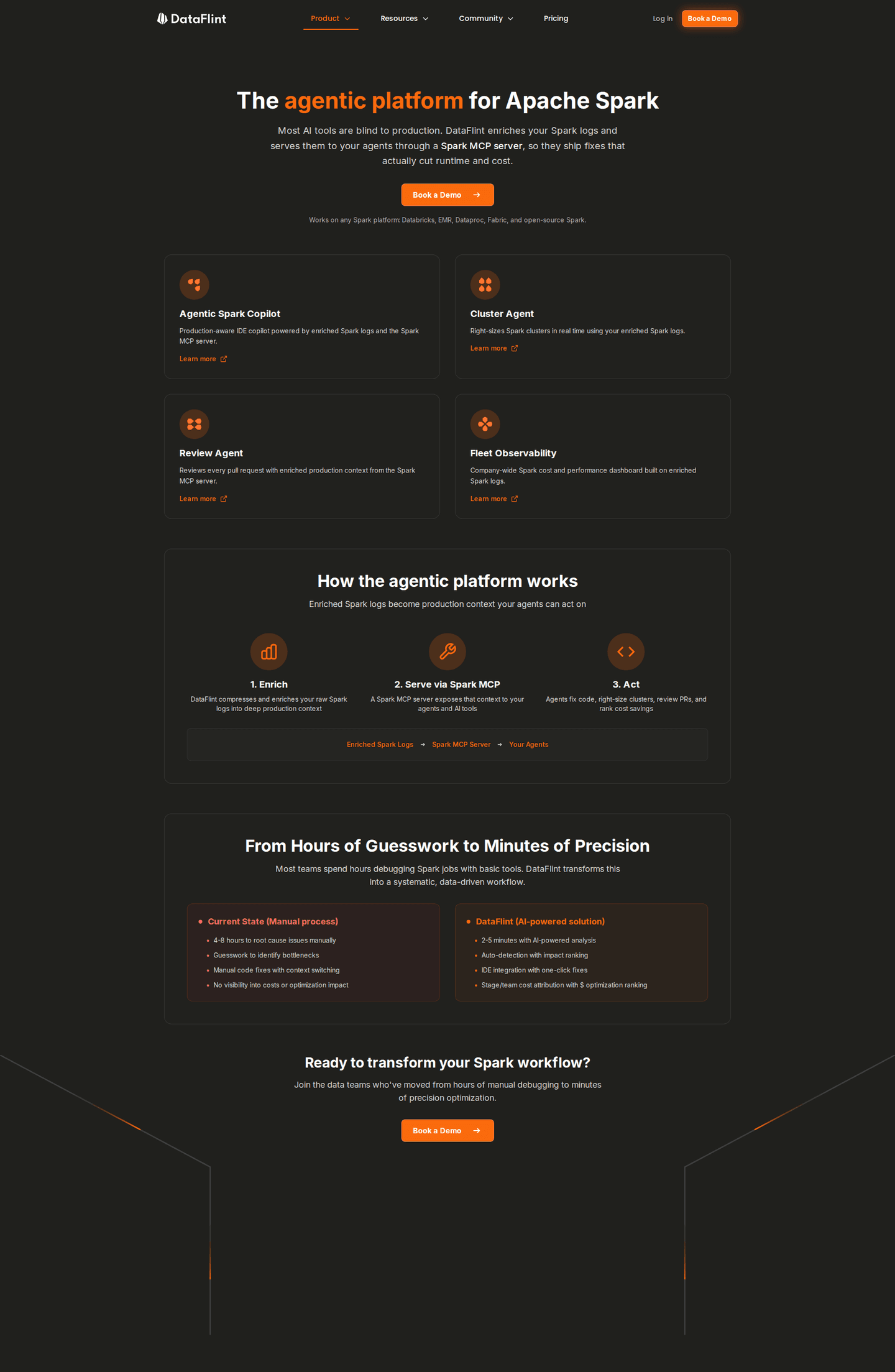 DataFlint features page
