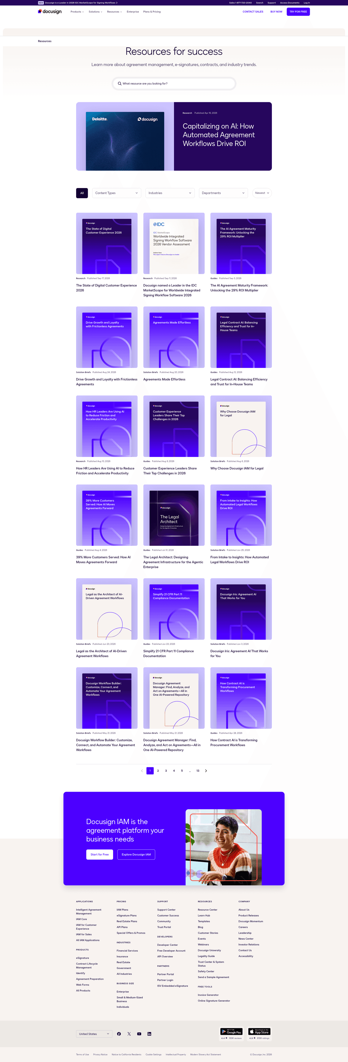 DocuSign resources page