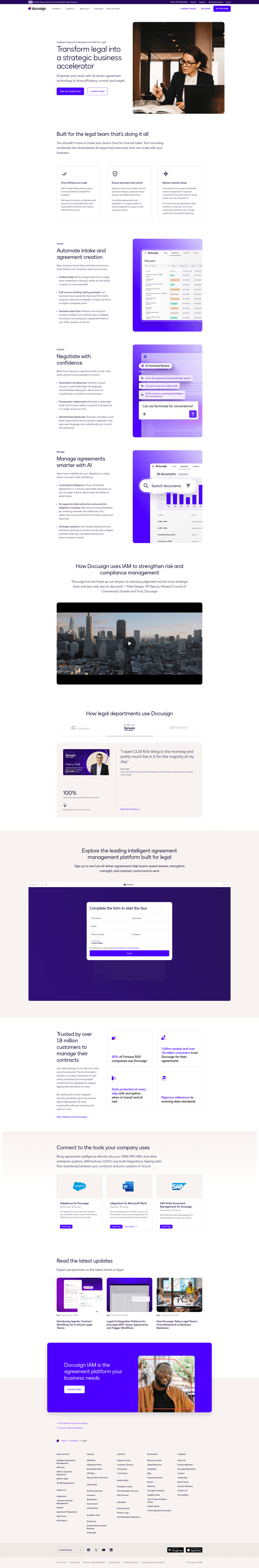 DocuSign homepage