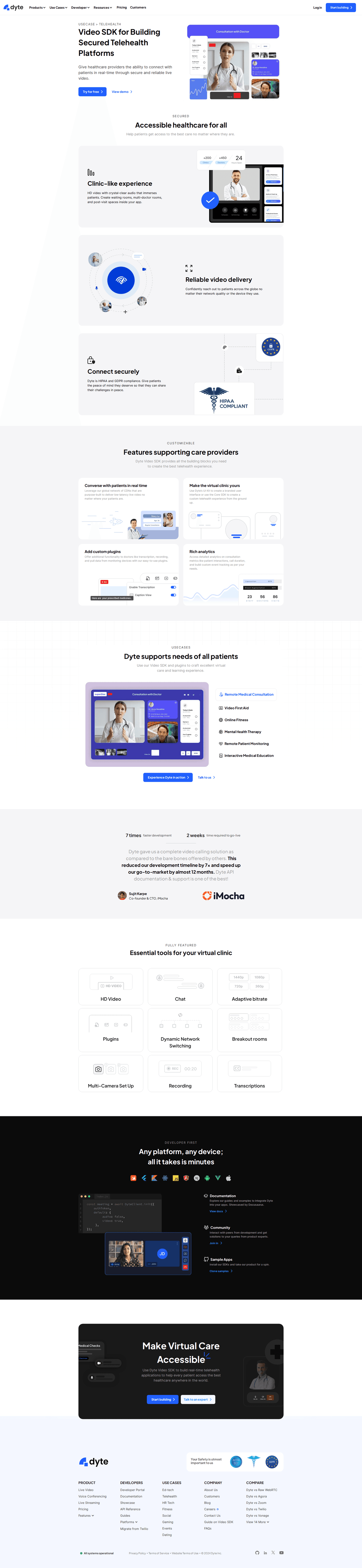 Dyte industry page