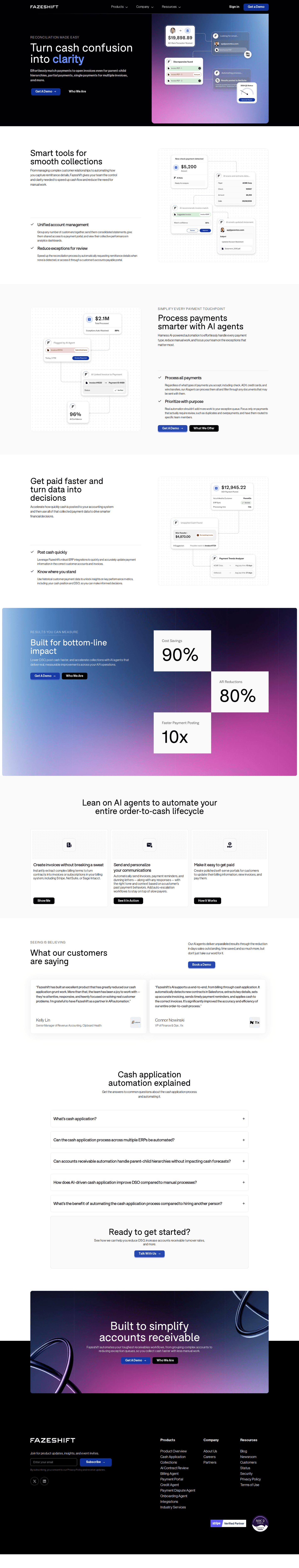 Fazeshift feature page