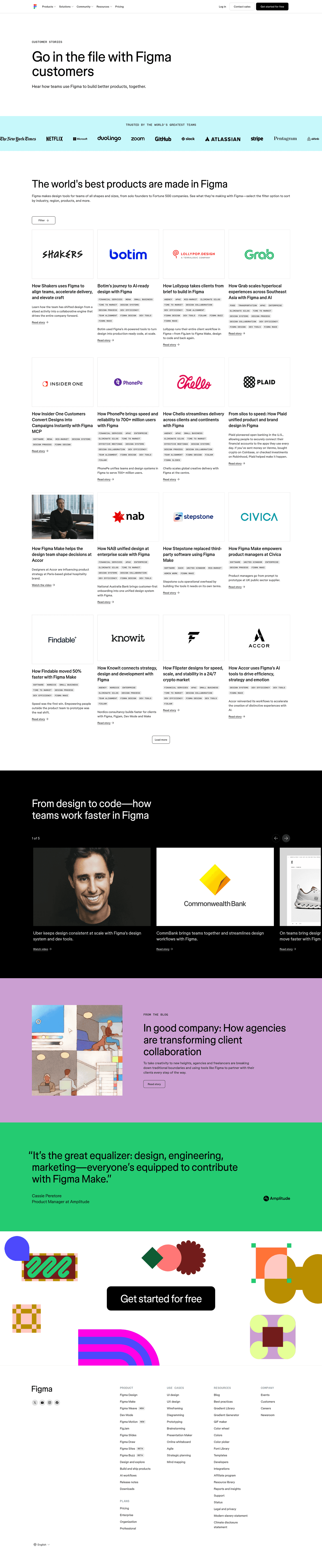 Figma homepage