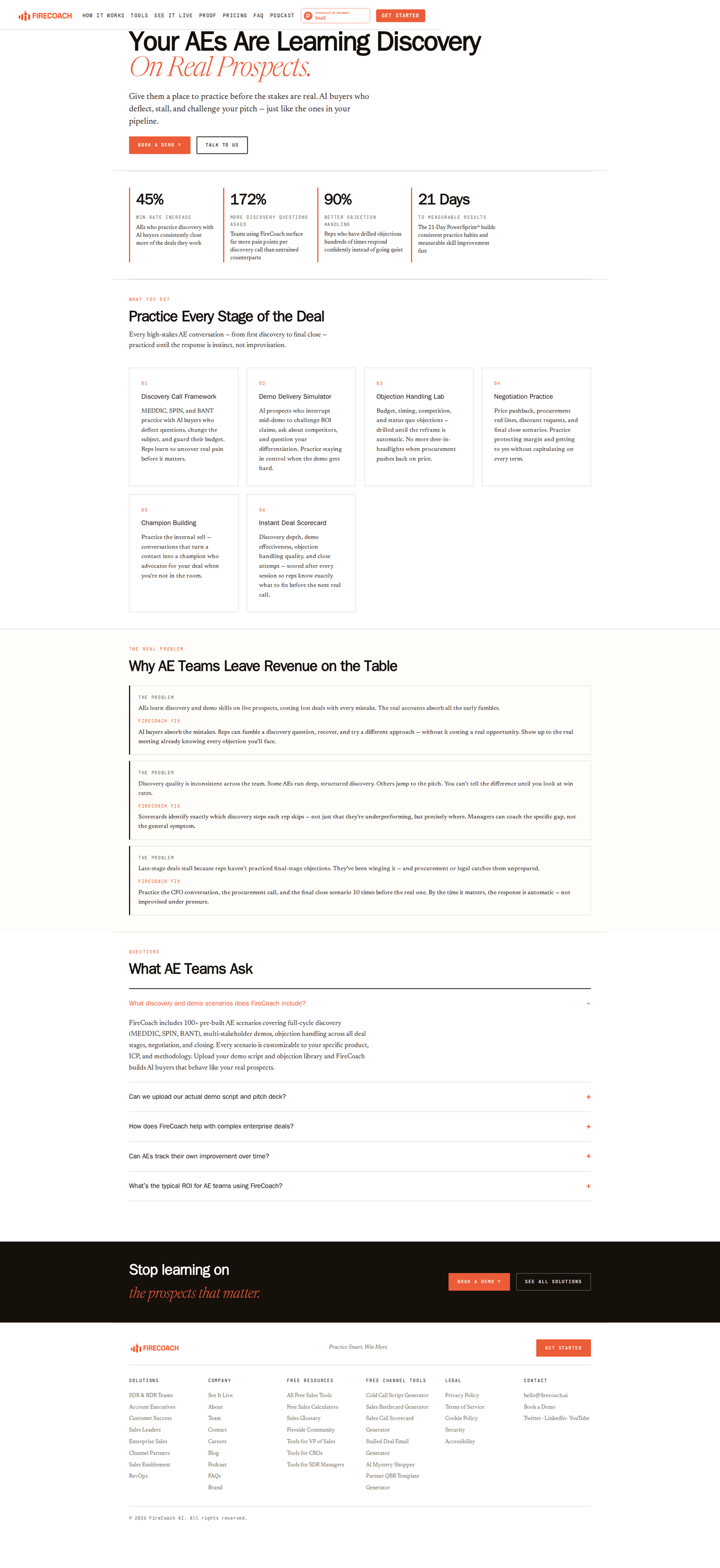 Firecoach AI persona page